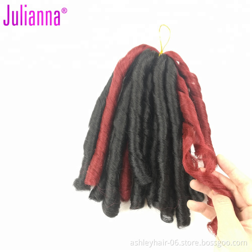 Japanese Fiber Synthetic Natural Wave Weave Dread Lock Extension Tangle Free Braid Hair